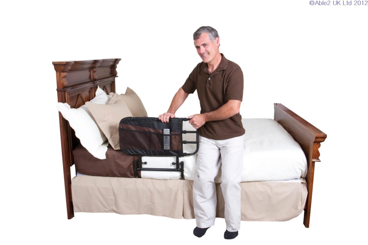 Stander EZ Adjust Bed Rail with Pouch Able2